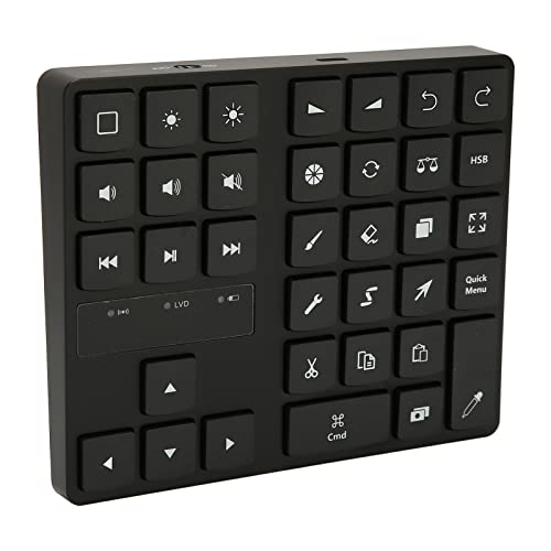 VBESTLIFE Kabellose Tastatur für Procreate, Bluetooth-Shortcut-Zeichnungstastatur für OS X und Android-Grafiktabletts, Typ-C-Aufladung von VBESTLIFE