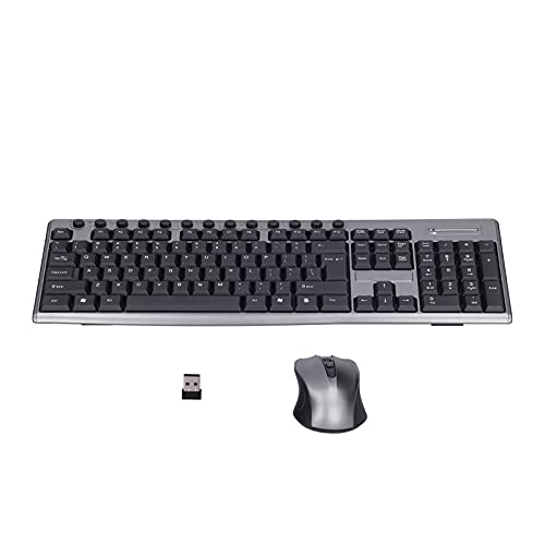 VBESTLIFE Kabellose Tastatur- und Mauskombination, ultradünnes Design, ergonomisches Tastaturlayout, für PC, Laptop, Desktop, Notebook von VBESTLIFE
