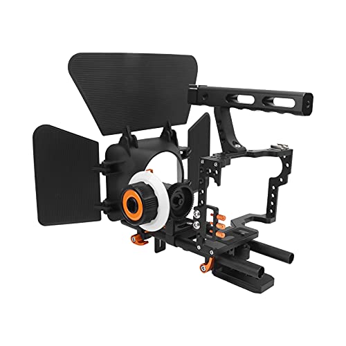 VBESTLIFE Kamera-Rig-Kit für GH4 und für Kameras der Sony A7-Serie, mit Follow Focus & Matte Box & Führungsschiene & Drahtklemme für Video-DV-Camcorder HD DSLR von VBESTLIFE