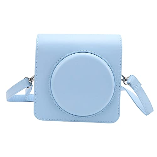 VBESTLIFE Kamera-Schutzhülle, PU-Leder, Schulterkameratasche, für Instax Square SQ1, Verstellbarer Schultergurt, Schöne Farbe, Für Geschenk(Blau) von VBESTLIFE