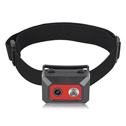 VBESTLIFE Kopf montierte Kamera, 1080P HD-Headset-Action-Camcorder mit LED-Nachtlicht, SOS-Modus, Fotografie für Sportcamps im Freien von VBESTLIFE