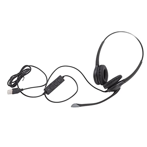 VBESTLIFE Kundenservice-Headset, Professionelle Rauschunterdrückung, Ergonomische Lautstärkeregelung für Klare Anrufe, USB-Computer-Headset mit Mikrofon für Call Center VBESTLIFE Kundenservice-Headset, Professionelle Rauschunterdrückung, Ergonomische Lautstärkeregelung für Klare Anrufe, USB-Computer-Headset mit Mikrofon für Call Center von VBESTLIFE