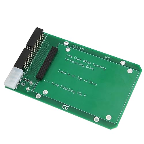 VBESTLIFE Laptop SATA auf IDE Adapter, 2,5 Zoll auf 3,5 Zoll SATA HDD SDD 44Pin IDE Konverterkarte Laptop IDE auf 40 Pin 3,5 Zoll Desktop PC PATA Port Konverterkartenadapter von VBESTLIFE