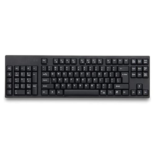 VBESTLIFE Linkshänder-Tastatur, 109 Tasten, Ergonomisches Layout, Büro-USB-Tastatur, Linke Numpad-Tastatur mit 2 USB-Schnittstellen für Business Accounting Designer von VBESTLIFE