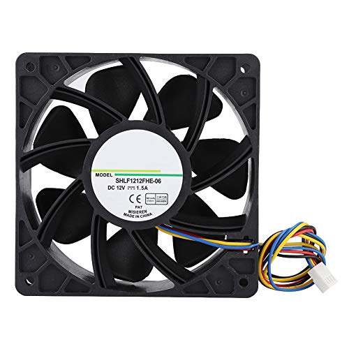 VBESTLIFE Lüfter für Computergehäuse, SHLF1212FHE-06 DC 12V 1,5A 12CM 4Pin PWM Drehzahl Temperaturregler Kühler VBESTLIFE Lüfter für Computergehäuse, SHLF1212FHE-06 DC 12V 1,5A 12CM 4Pin PWM Drehzahl Temperaturregler Kühler von VBESTLIFE