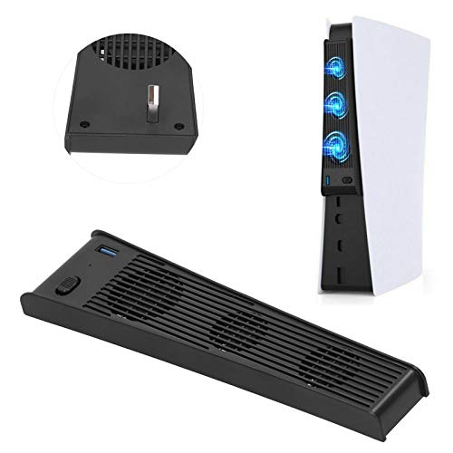 VBESTLIFE Lüfter für PS5-Konsole, Extrem Geräuscharmer USB-Kühler 3 Lüfter 4000 U/Min Kühler für PS5-Konsolenhost VBESTLIFE Lüfter für PS5-Konsole, Extrem Geräuscharmer USB-Kühler 3 Lüfter 4000 U/Min Kühler für PS5-Konsolenhost von VBESTLIFE