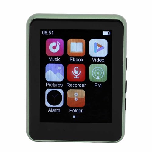 VBESTLIFE MP3-Player mit Bluetooth 5.0, 2,4-Zoll-Touchscreen, MP3-MP4-Musikplayer, Integrierter HD-Lautsprecher, UKW-Radio, Sprachaufzeichnung, E-Book, Kopfhörer Im Lieferumfang Enthalten von VBESTLIFE