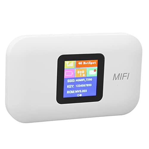 VBESTLIFE Mobiler WLAN-Hotspot, 150 Mbit/s 4G LTE WLAN-Hotspot-Gerät, Tragbarer WLAN-Router mit SIM-Kartensteckplatz für Reisen, Unterstützt B1 B3 B7 B8 B20 B40 von VBESTLIFE