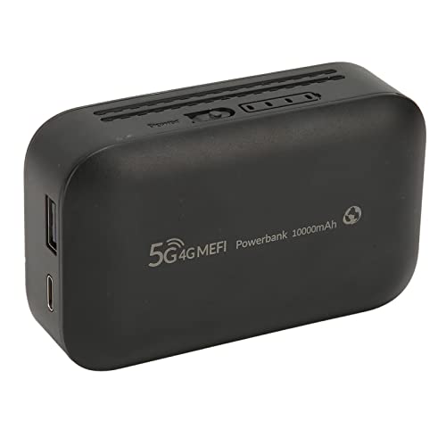 Mobiler WLAN-Hotspot, Entsperrtes 4G-LTE-WLAN-Hotspot-Gerät, Powerbank-WLAN-Router mit SIM-Kartensteckplatz für Unterwegs, Unterstützt LTE B1 B3 B5 B8 von VBESTLIFE