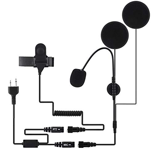 VBESTLIFE Motorrad Helm Walkie Talkie Kopfhörer,Bluetooth Headset mit Mikrofon ICOM IC-F21 von VBESTLIFE