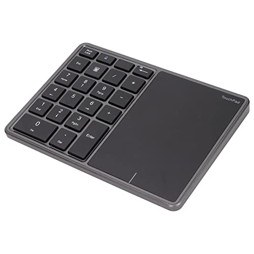 Nummernblock mit Touchpad, 2,4 G Wireless BT Dual-Mode-Nummernblock, 22 Tasten, Tragbare -Finanzbuchhaltung, Wiederaufladbarer Nummernblock, für Laptop, Desktop, PC, Notebook von VBESTLIFE