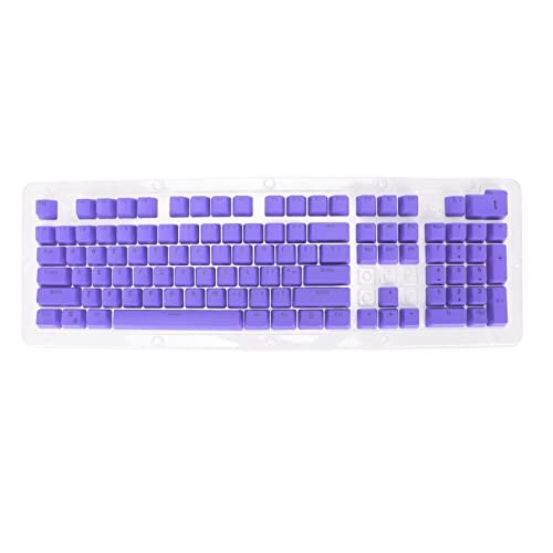 VBESTLIFE PBT-Tastenkappen, OEM-ergonomische 106-Tasten-Übertragung, Benutzerdefinierte Tastenkappen, DIY-Tastenkappen, Ersatz für Mechanische Tastatur(Lila) von VBESTLIFE