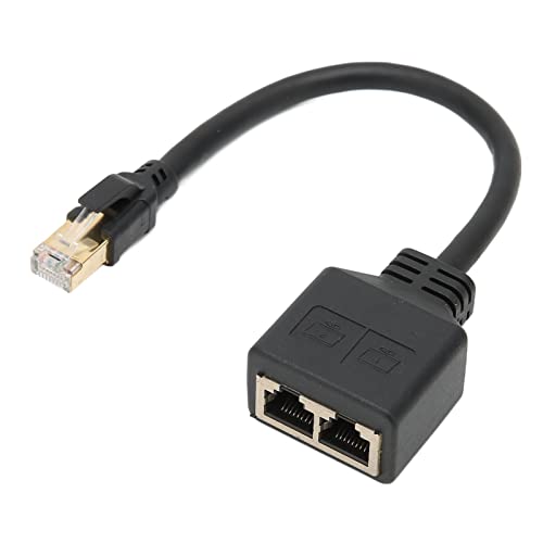 VBESTLIFE RJ45-Ethernet-Splitter, 1 Stecker auf 2 Weibliche Ports LAN-Ethernet-Splitter-Adapter für Alle Netzwerke Geeignet, Geeignet für Super Cat5, Cat5e, Cat6, Cat7 von VBESTLIFE