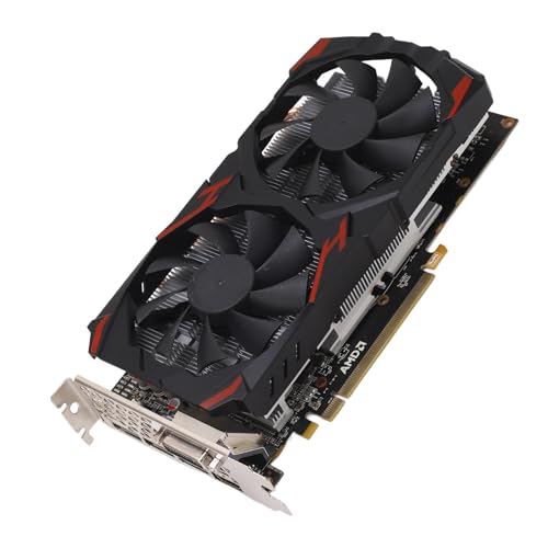 VBESTLIFE RX-580-Grafikkarte, 8 GB GDDR5 256BIT Low Noise Desktop-PC-Gaming-Grafikkarte, PCIE 3.0 16X, Dualer Lüfter, Unterstützt DirectX 12 von VBESTLIFE