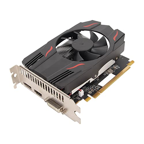 VBESTLIFE RX550-Grafikkarte, 4 GB GDDR5 128-Bit-Computergrafikkarte mit Einzelnen Lüftern 1183 6000 MHz, PCI Express 3.0-Gaming-Grafikkarte, DP-, DVI- und HDMI-Anschlüsse von VBESTLIFE