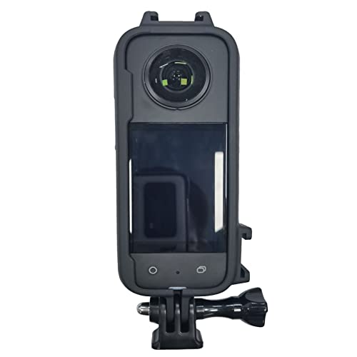 VBESTLIFE Rahmen für Insta360 One X3, Panorama-Action-Kamera-Schutzrahmen für Insta360 One X3, Kunststoffgehäuse mit 2 Cold Shoe-Schnittstellen von VBESTLIFE