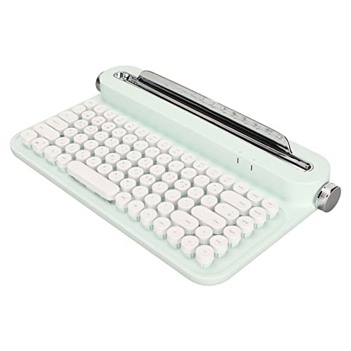 VBESTLIFE Retro Drahtlose Tastatur, Tragbare 86 Tasten Retro Bluetooth Gaming Tastatur, Schreibmaschine PC-Tastatur, mit Integriertem Ständer, für Gewinn, für Android, für von VBESTLIFE