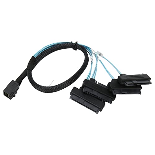 VBESTLIFE SFF 8643 auf 4X SAS 29Pin-Kabel, 12 Gbit/s High-Speed ​​internes -SAS SFF 8643 auf SATA-Kabel für Server-Festplatten, 1,6 Fuß von VBESTLIFE