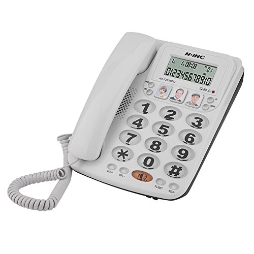 VBESTLIFE Schnurgebundenes Telefon, 2-Schnur Telefon mit Freisprecheinrichtung und Anrufer ID für Home/Office VBESTLIFE Schnurgebundenes Telefon, 2-Schnur Telefon mit Freisprecheinrichtung und Anrufer ID für Home/Office von VBESTLIFE