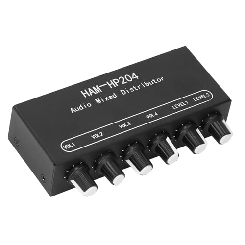 VBESTLIFE Stereo-Mixer-Verteiler, 6 Kanäle, 3,5 Mm HiFi-Audio-Mixer, Kopfhörer-Verstärker, Umschalter, Splitter, 2 In 4 Out, Mixer-Controller, Audio-Kopfhörer-Stereo-Verstärker VBESTLIFE Stereo-Mixer-Verteiler, 6 Kanäle, 3,5 Mm HiFi-Audio-Mixer, Kopfhörer-Verstärker, Umschalter, Splitter, 2 In 4 Out, Mixer-Controller, Audio-Kopfhörer-Stereo-Verstärker von VBESTLIFE