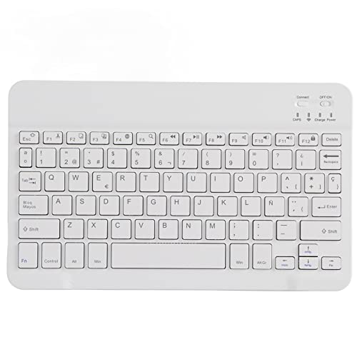 VBESTLIFE Tablet-Tastatur, 10-Zoll-Ultradünne drahtlose Bluetooth 3.0-Computertastatur für Android/für OS X/für Windows(Spanisch) von VBESTLIFE