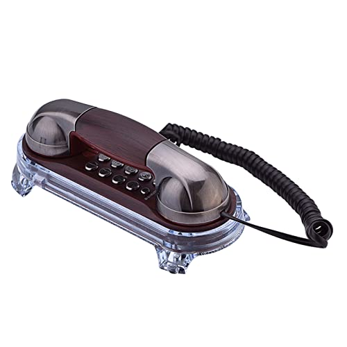 Telefon mit Kunststoffhintergrundbeleuchtung, Schreibtischtelefon, Büro zu Hause mit Blauer Hintergrundbeleuchtung von VBESTLIFE