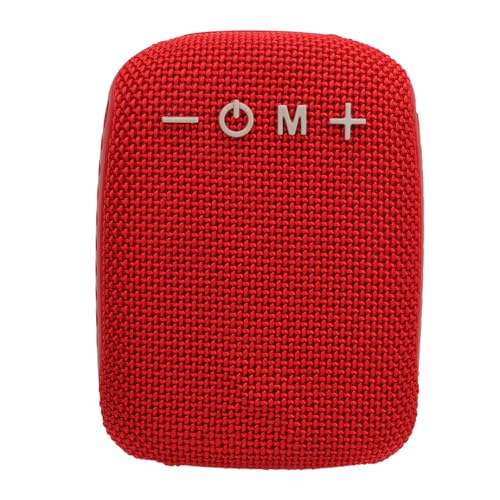 VBESTLIFE Tragbarer Bluetooth-Lautsprecher für Fahrrad, Wasserdichter Fahrrad-Bluetooth-Lautsprecher mit Fahrradhalterung, Unterstützt Speicherkarte, FM-Radio, Zum Reiten, Wandern und (Rot) von VBESTLIFE