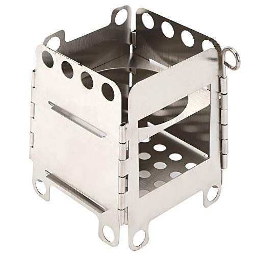 VBESTLIFE Tragbarer Campingkocher Feuerstelle, zusammenklappbarer Outdoor-Holzherd-Brenner-Grill-Feuerstelle mit hoher Brenneffizienz, für Camping-Picknick VBESTLIFE Tragbarer Campingkocher Feuerstelle, zusammenklappbarer Outdoor-Holzherd-Brenner-Grill-Feuerstelle mit hoher Brenneffizienz, für Camping-Picknick von VBESTLIFE