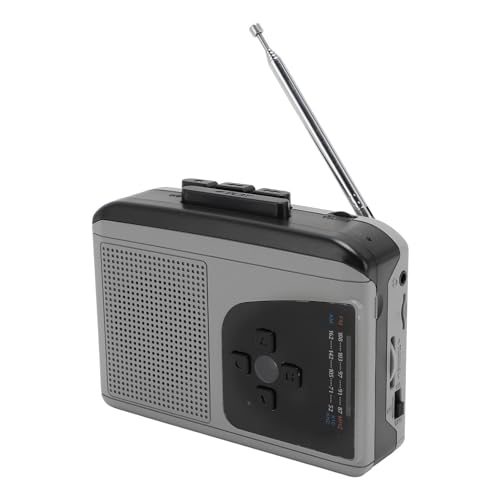 VBESTLIFE Tragbarer Kassettenspieler AM FM Radio Stereo, Kassettenrecorder mit 3,5-mm-Kopfhöreranschluss, Batteriebetrieben oder Wechselstrombetrieben von VBESTLIFE