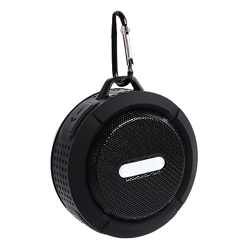 VBESTLIFE Tragbarer Lautsprecher mit Bluetooth, Integriertem Akku, Wasser- und Staubdicht, Kleiner Lautsprecher für Autopartys Im Freien, Schwarz (Black) von VBESTLIFE