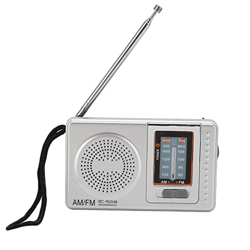 VBESTLIFE Tragbares FM-Radio, Digitalradio-Musik-Player DSP-Chip AM FM-Transistorradio mit Lautsprecher, Tragbarer FM-Taschenradio-Musik-Player, für Zuhause, Reisen, Unterhaltung, Arbeit, von VBESTLIFE