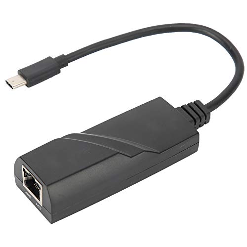 VBESTLIFE Typ C Ethernet Adapter, Typ C Bis 10/100/1000 Gigabit Wired LAN Netzwerkadapter, Kompatibel für Laptop Handy Tablet PC, Gigabit Ethernet Kabel RJ45 Netzwerkkartenverbindung von VBESTLIFE