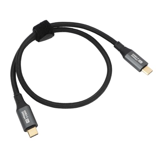 VBESTLIFE Typ-C-auf-Typ-C-Kabel PD100W 20V 5A 20Gbit/s 8K 60Hz Geflochtenes Datenkabel, Schnelles Aufladen für Phone 15 Series, (0,5m) von VBESTLIFE