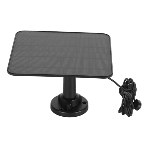 VBESTLIFE Überwachungskamera-Solarladegerät, 12 W Magnetisches Ladekamera-Solarpanel für den Außenbereich (Black) von VBESTLIFE