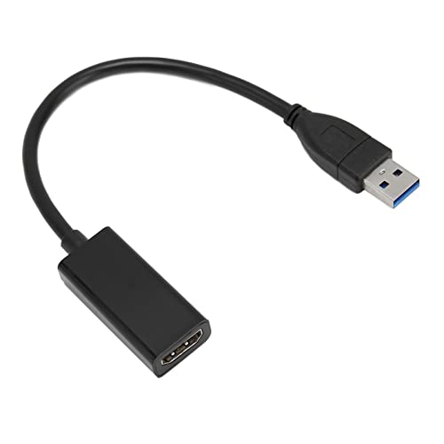 VBESTLIFE USB 3.0-auf-HDMI-Adapter, 1080p 60 Hz 1920 X 1080, USB Typ A auf HDMI-Display-Adapter-Konverter für Monitore, Projektoren, Nur Windows von VBESTLIFE