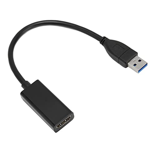 USB 3.0-auf-HDMI-Adapter, 1080p 60 Hz 1920 X 1080, USB Typ A auf HDMI-Display-Adapter-Konverter für Monitore, Projektoren, Nur Windows von VBESTLIFE