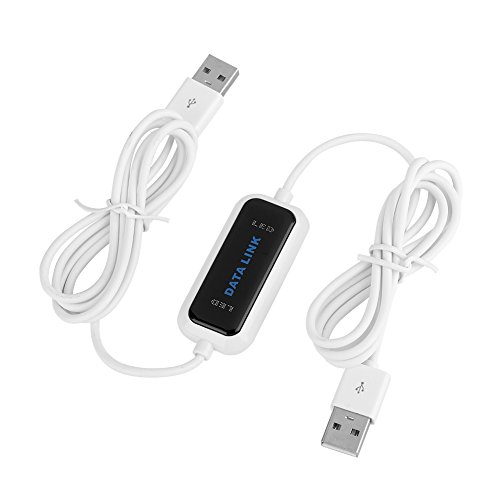 VBESTLIFE USB PC zu PC Online Share Sync Link Net Direct Data File Transfer Bridge LED-Kabel, Einfaches Kopieren zwischen 2 Computern, Plug-and-Play von VBESTLIFE