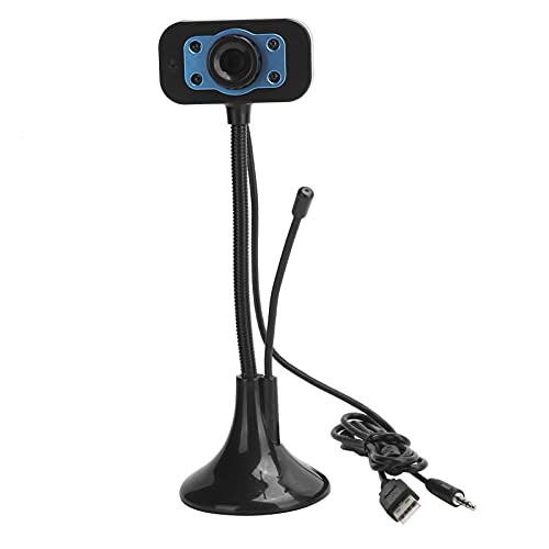 VBESTLIFE USB-Webcam,mit Externem Mikrofon,Flexibel Gedreht,Mit 4 LED-Leuchten,Für Online-Klassenzimmer Live-Übertragungen Spiele von VBESTLIFE