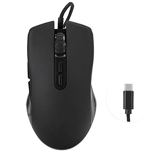 VBESTLIFE USB Wired Game Mouse, RGB Silent Ergonomic Game Mäuse, Einstellbare DPI, für Windows 7/8/10 / XP/Vista / 7/8 / Linux/OS X. von VBESTLIFE