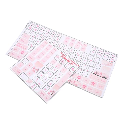 VBESTLIFE Universal Tastatur Aufkleber Klar PVC Englisch Keycap Button Etiketten für Mechanische, Computer und Laptop Tastaturen von VBESTLIFE