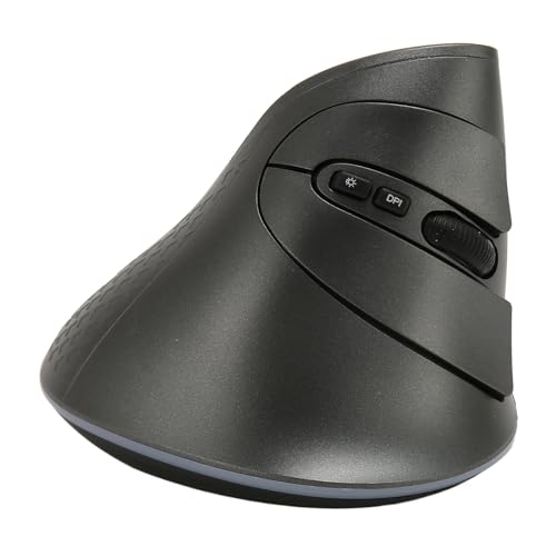 VBESTLIFE Vertikale Ergonomische Maus, 1600 DPI Silent Mouse, 3 Einstellbare DPI, 2,4 G Kabellose Vertikale Maus, 6 Tasten Computermaus für Desktop-Laptop-PC von VBESTLIFE