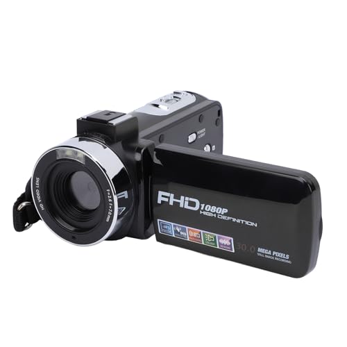 VBESTLIFE Videokamera-Camcorder, 1080P-Camcorder 30MP 18X Digitale Videokamera für YouTube, 3-Zoll-Rotationsbildschirm, Videorecorder, Vlogging-Kamera für Reisen VBESTLIFE Videokamera-Camcorder, 1080P-Camcorder 30MP 18X Digitale Videokamera für YouTube, 3-Zoll-Rotationsbildschirm, Videorecorder, Vlogging-Kamera für Reisen von VBESTLIFE