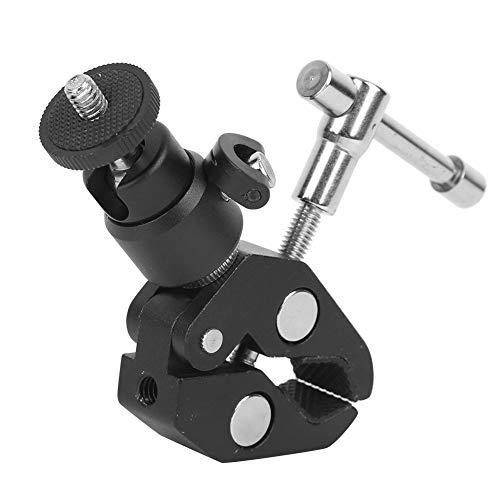 VBESTLIFE Videokamera Super Clamp, Aluminiumlegierung Small Ballhead Camcoeder Clamp, Schraube 3/8 '' 1/4 '', für Taschenlampe Stativ LCD/DV LED-Licht VBESTLIFE Videokamera Super Clamp, Aluminiumlegierung Small Ballhead Camcoeder Clamp, Schraube 3/8 '' 1/4 '', für Taschenlampe Stativ LCD/DV LED-Licht von VBESTLIFE