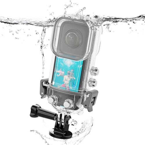 VBESTLIFE Wasserdichtes Action-Kamera-Gehäuse für X3, Wasserdichtes Gehäuse für Insta 360 One X3 Action-Kamera, Unterwasser-Tauchschutzgehäuse 45 M mit Halterungszubehör VBESTLIFE Wasserdichtes Action-Kamera-Gehäuse für X3, Wasserdichtes Gehäuse für Insta 360 One X3 Action-Kamera, Unterwasser-Tauchschutzgehäuse 45 M mit Halterungszubehör von VBESTLIFE