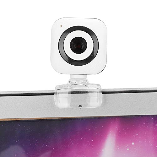 VBESTLIFE Webcam mit Mikrofon, Laufwerksfreie 480P HD USB-Kamera mit transparentem Clip Unterstützt eine 360-Grad-Kopfdrehung für Desktop-PC/Notebook, für Online-Unterricht/Live-Webcast von VBESTLIFE