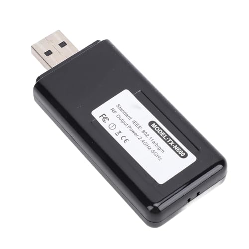 VBESTLIFE WiFi -Adapter für Desktop -PC, RT5572 USB -WiFi -Adapter mit 5 GHz 300 Mbit/S 2,4 GHz 300 Mbit/S 2 Band für Siege 7 8 10 für Linux von VBESTLIFE