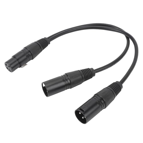 VBESTLIFE XLR-Buchse auf Dual-XLR-Stecker-Kabel, 3-poliges XLR-Buchse auf Dual-XLR-Stecker-Patch-Y-Kabel, Symmetrisches Mikrofon-Splitterkabel, Audio-Adapter VBESTLIFE XLR-Buchse auf Dual-XLR-Stecker-Kabel, 3-poliges XLR-Buchse auf Dual-XLR-Stecker-Patch-Y-Kabel, Symmetrisches Mikrofon-Splitterkabel, Audio-Adapter von VBESTLIFE