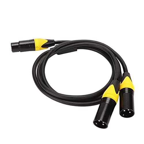 VBESTLIFE XLR-Splitterkabel, XLR-Buchse auf Dual-XLR-Stecker Y-Splitter-Mikrofonkabel, Buchse auf 2 Männliche XLR-Y-Kabel, für Split-Verstärker, Mikrofone, Mixer, 3,3 Fuß von VBESTLIFE