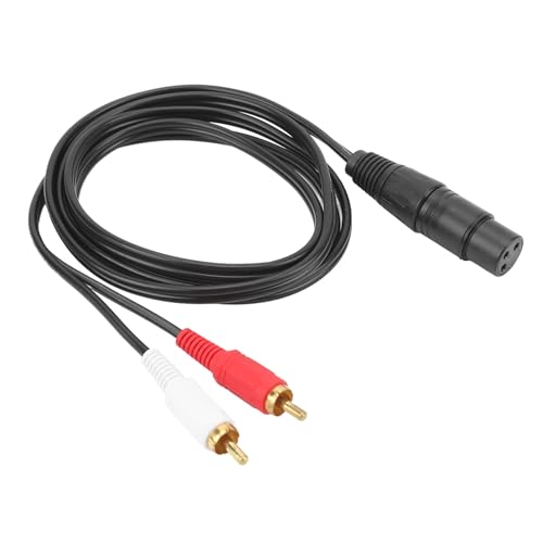 XLR-Y-Splitterkabel, 4,9 Fuß XLR-Stecker auf 2 Adapter-Y-Splitter-Patchkabel, 1 XLR-Stecker 3-polig auf Dual-Stecker Stereo-Audiokabelanschluss XLR-Y-Splitterkabel, 4,9 Fuß XLR-Stecker auf 2 Adapter-Y-Splitter-Patchkabel, 1 XLR-Stecker 3-polig auf Dual-Stecker Stereo-Audiokabelanschluss von VBESTLIFE
