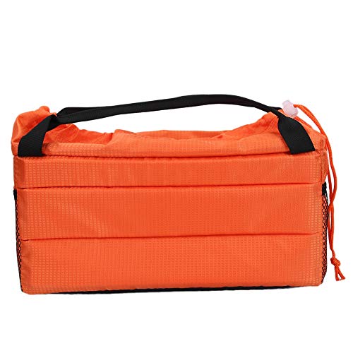 wasserdichte Kameraeinsatztasche, DSLR SLR gepolsterte Tasche, stoßfest mit Abdeckung und Griff, Kameratasche für Fotokamera und Objektiv.(Orange) von VBESTLIFE